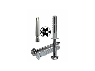 Schraubenset Beton, 2 Stück, mit Bit