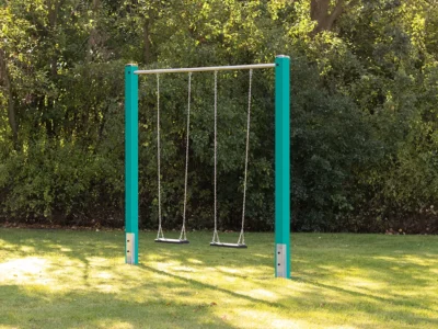 Doppelschaukel verstärkt, Höhe 250 cm - Fichte/Tanne lackiert