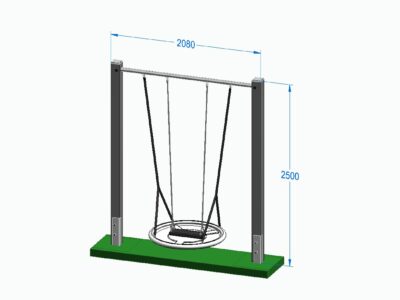 Einzelschaukel als Wechselschaukel- Lärche