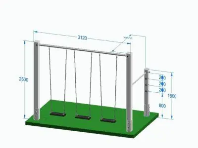 Dreifachschaukel WALDRUNDE