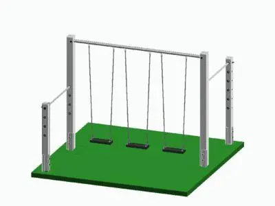 Doppelturnreck Waldbogen mit Dreifachschaukel