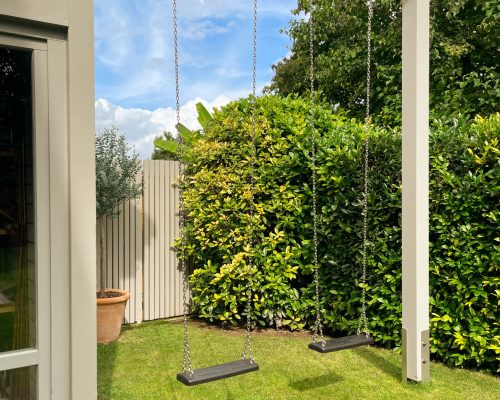 Doppelschaukel mit Wandmontage